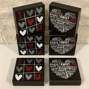 ROMANTIC / LOVE SIGNS X 6 - VALENTINES DAY